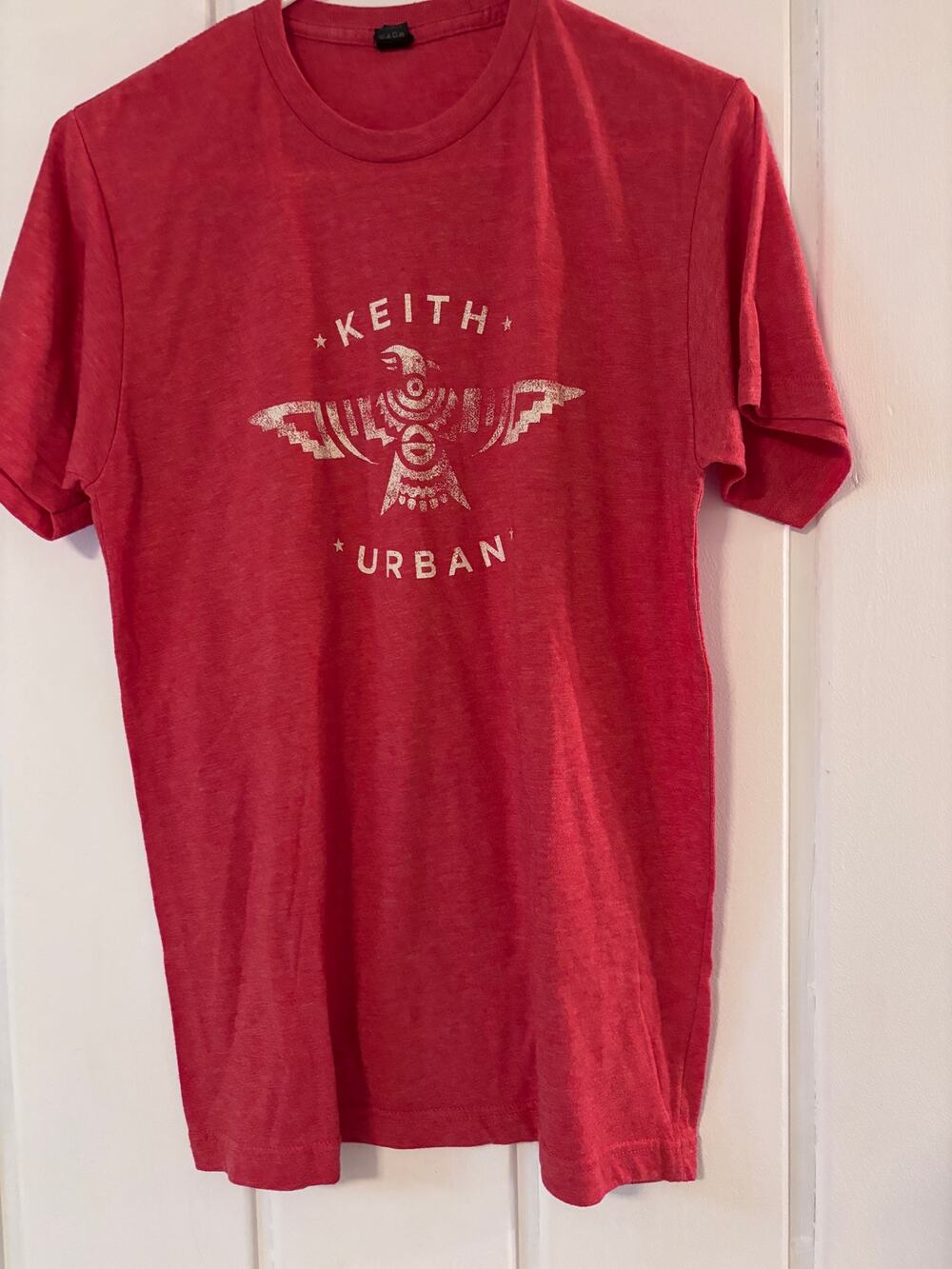 Keith Urban Red Graphic Concert T Shirt Mens Medium Country Music Tee